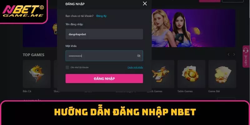 Hướng Dẫn Đăng nhập NBET